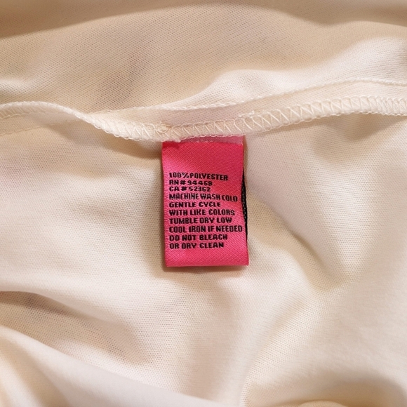 Betsey Johnson Rose Floral Print Ivory Handkerchief Tea Dress Sz 2 - Picture 11 of 12